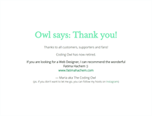 Tablet Screenshot of codingowl.net